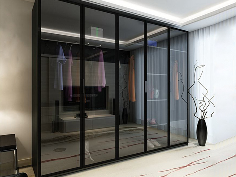 Aluminium Framed Glass Wardrobe