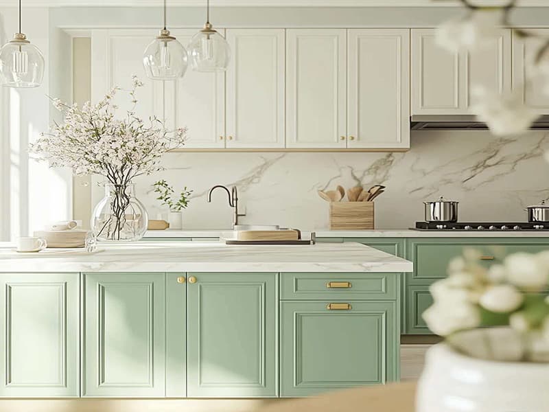 European Style Shaker Kitchen Cabinet