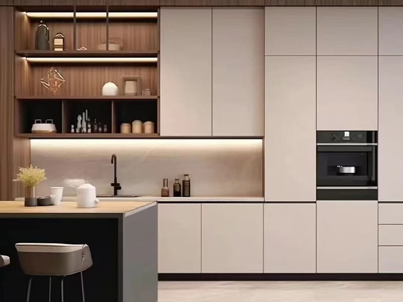 custom wood kitchen cabinet