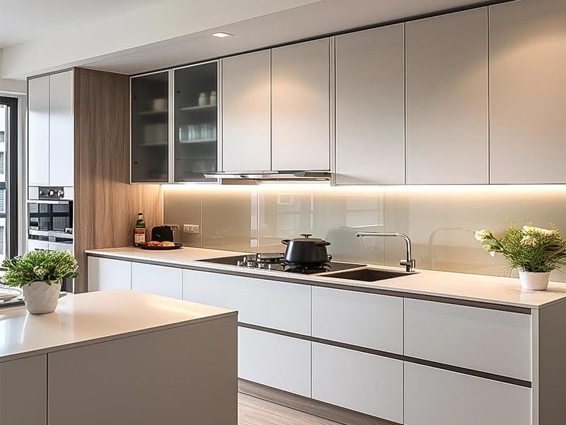 Modern small kitchen cabinets