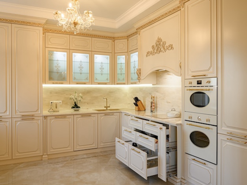 Mga Tampok ng Light Luxury Style Kitchen Cabinets
        