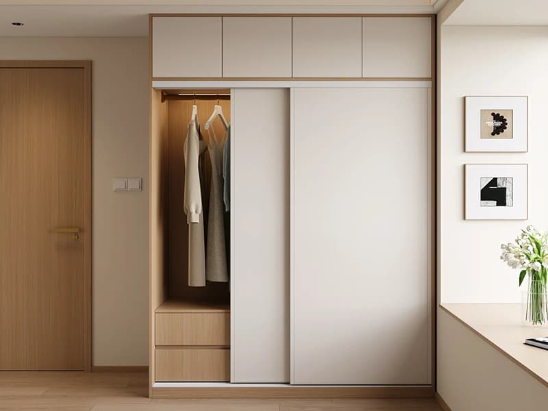 Direktang Pagbebenta ng Pabrika ng YALIG Muwebles sa Silid-tulugan Propesyonal na Pasadyang Modernong Sliding Door Wardrobe Closet